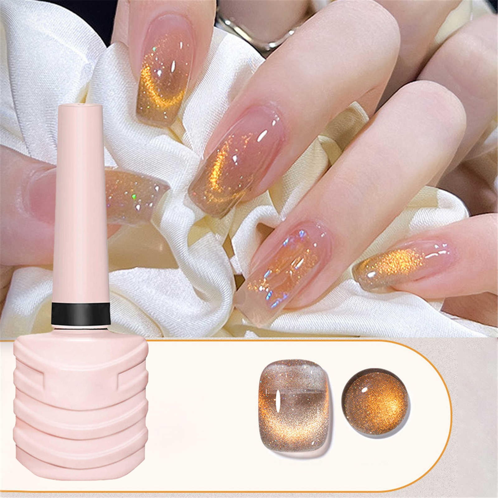 yolai nail polish glue autumn and winter white cat eye gel nail
