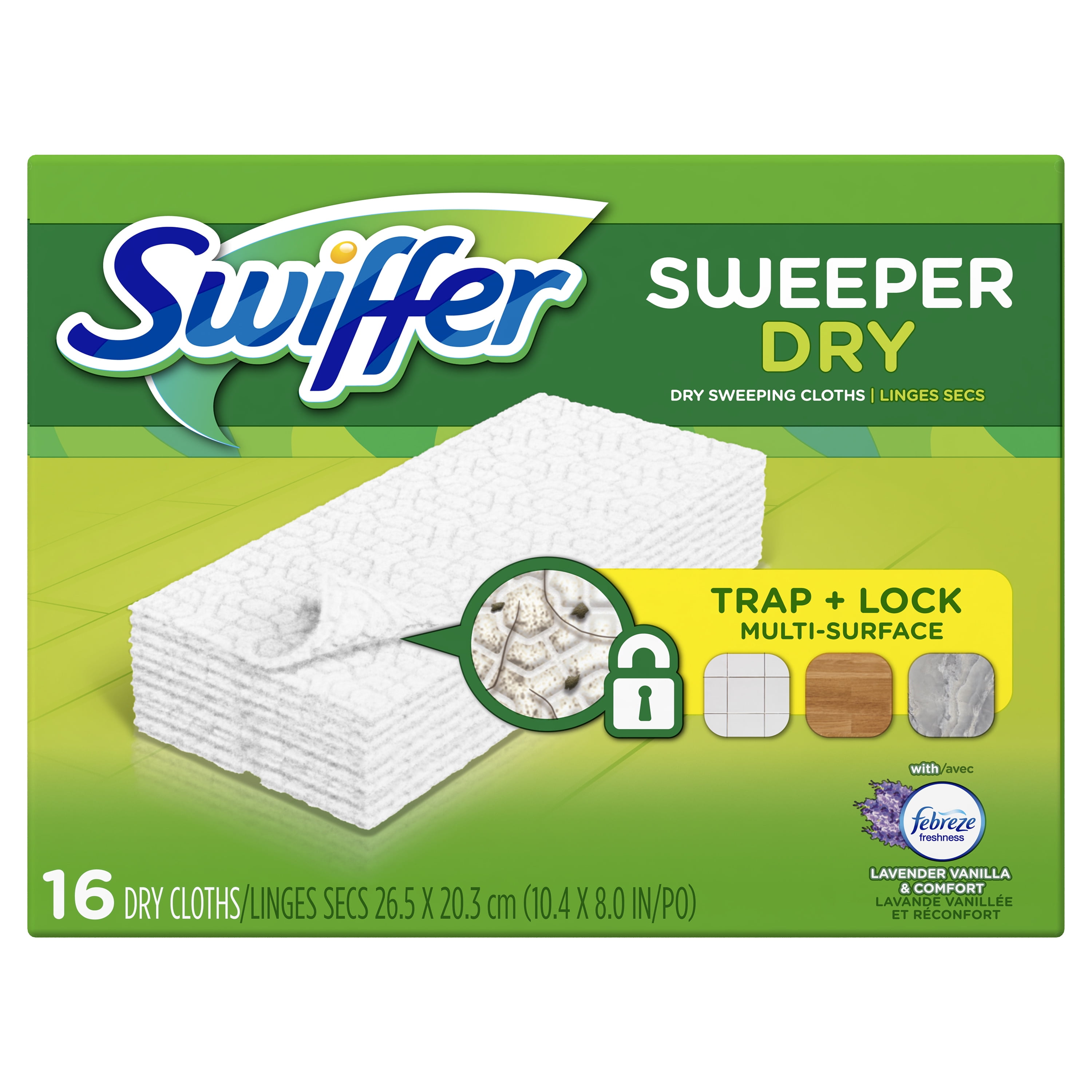 Swiffer Sweeper Dry Sweeping Pad, Multi Surface Refills for Dusters