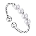 thumbnail image 2 of Anillos para mujer, regalos para mujer, anillo de prevención de ansiedad para mujer con cuentas, anillo de perla giratoria de actividad, anillo, anillo, 2 of 5