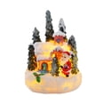 thumbnail image 3 of Adorno de escritorio Macarena casa luminosa navideña figura de Papá Noel miniatura, 3 of 8