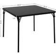 thumbnail image 3 of PIONEERWORKS PU Padded Folding Card Table, 34 Inch Portable Square Game Table with Collapsible Legs, Multifunctional Foladable Table for Game Rooms and Banquets, 1 Piece, Black, 3 of 10
