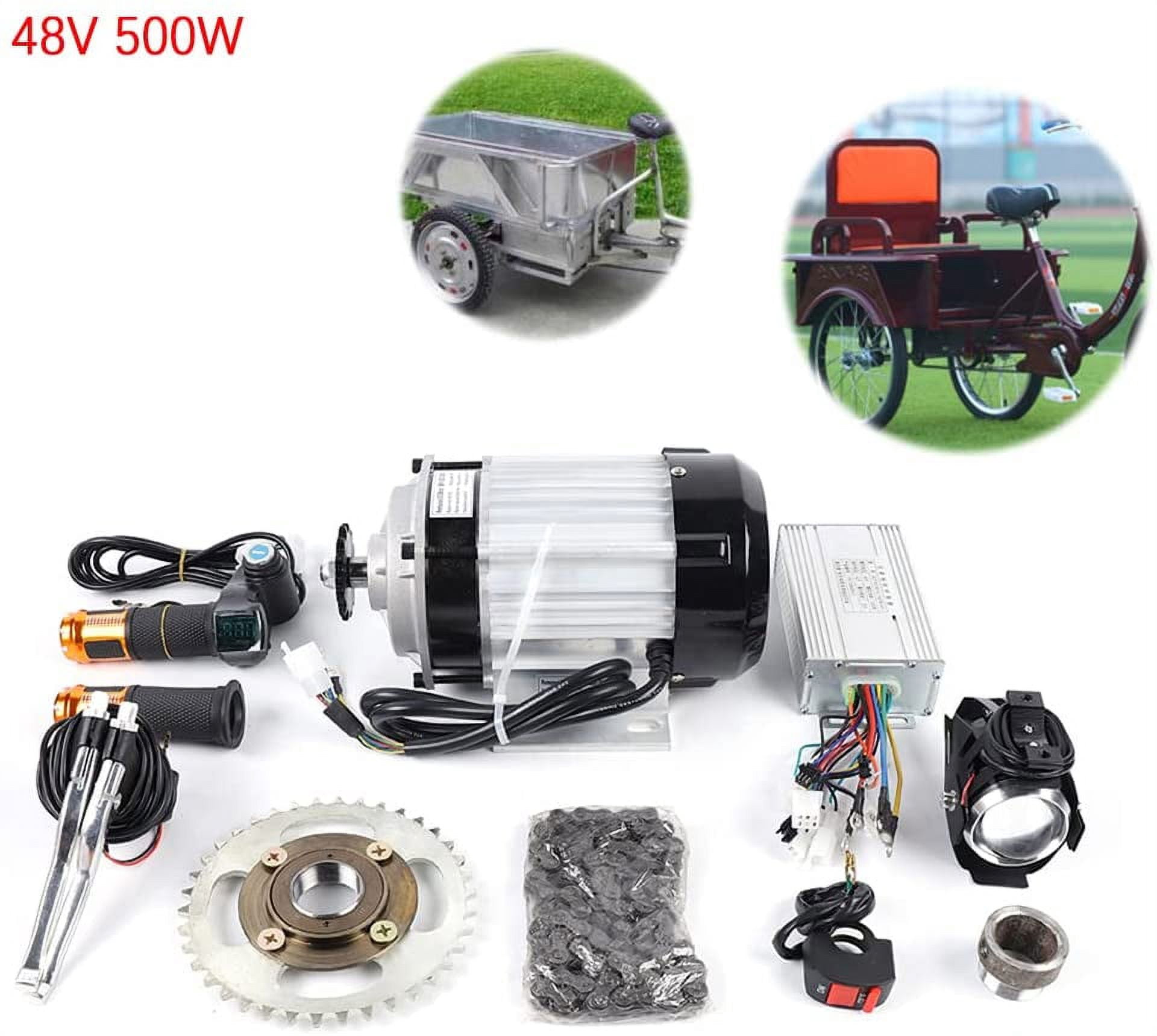 FETCOI 750W 500W 48V Electric Motor for Bicycle Brushless Motor E-Bike E-Tricycle Kit