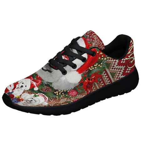 

ChriStas Begins With Bichon Frise Shoes Sneakers Black Size 8