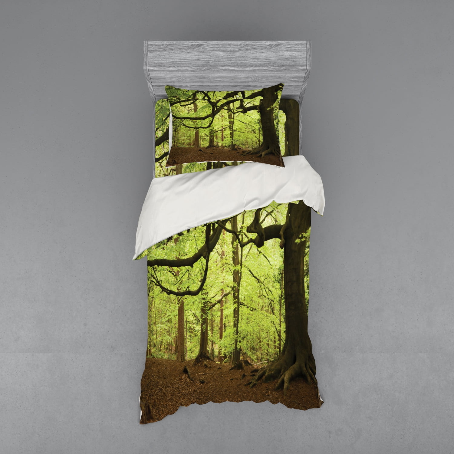 woodland theme bedding
