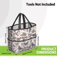 thumbnail image 3 of Garden Tool Bag,Bulldog Dog and Love Heart Garden Tool Organizer,Garden Gifts,Waterproof Multi-Pocket Garden Tool Storage 11.8x5.5x11.4 Inch(Tools NOT Included), 3 of 6