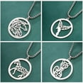 thumbnail image 3 of Fashion Necklace Beach Animal Turtle Pendant Box Chain Stainless Steel Jewelry, 3 of 6