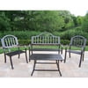 Oakland Living Rochester 4 pc. Iron Patio Seating Set