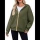 thumbnail image 1 of Sudadera con Capucha para Mujer, Sudadera con Cremallera, Moda de Otoño, Chaquetas de Larga, Ropa de Invierno, Conjuntos Verde L, 1 of 8