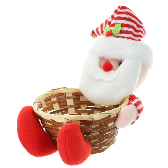 LOLIPPYY Christmas Candy Basket Set with PP Cotton Storage and Serving Baskets - Holiday Festive Organizer for Seasonal Decor