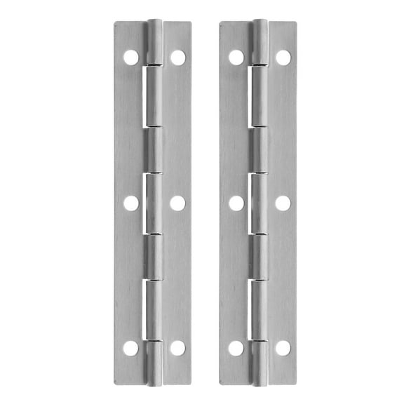 2 Pcs Cabinet Door Hinges Piano Long Extended Lengthen Stainless Steel