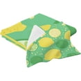 thumbnail image 2 of Lemons and Limes Cotton Towel Set 2 Piece, 1 Bath Towels 1 Washcloth, Soft Fast Dry Super Absorbent Face Hand Towel for Bathroom Hotel Gym Spa and Beach, 2 of 7