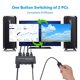 thumbnail image 3 of Conmutador KVM DisplayPort, 4K@60Hz DP USB para 2 Computadoras Compartir Teclado RatóN Impresora y Monitor Ultra HD, 3 of 5