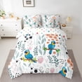 thumbnail image 2 of Homewish Blue Parrot 7pcs Bedding Comforter Set for Teens Boys Girls,Flower Animal Queen Bedding Sets Super Cozy,Dreamy Princess Queen Sheet Sets,Ultra Soft Home Decor,Reversible, 2 of 8