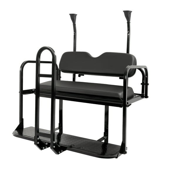 For Club Car Precedent/Tempo Golf Cart Flip Rear Back Seat Kit With/Grab Bar