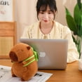 thumbnail image 3 of Fluffy Capybara Plush Doll Kawaii Capybara With Tortoise Stuffed Toy Stuffed Animals Kids Birthday Gift Home Decor, 3 of 9