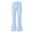 Blue, variant on Girls Flare Leggings Teens Kids Bell Bottoms High Waisted Yoga Dance Athletic Flared Pants