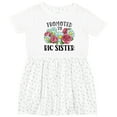 thumbnail image 3 of Inktastic Promoted to Big Sister with Flowers Girls Toddler Dress, 3 of 5