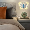 thumbnail image 3 of Lámpara de pared de luz cálida, minimalista y moderna, ideal como luz nocturna para el hogar o el dormitorio. Blanco azul, 3 of 9