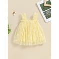 thumbnail image 2 of SUNSIOM Robe d'Été Sans Manches pour Filles, Robe Princesse en Tulle à Fleurs, 2 of 7