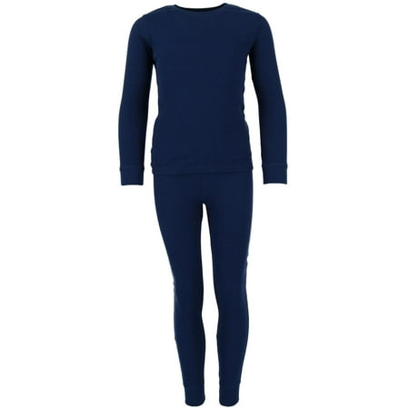 Only Boys Kid's Waffle Thermal Long Underwear 2-Piece Set