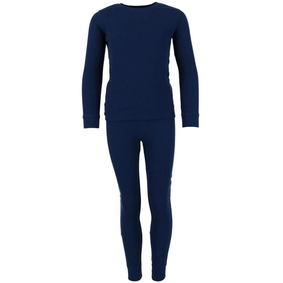 Only Boys Kid's Waffle Thermal Long Underwear 2-Piece Set