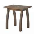 thumbnail image 7 of Yoneston Selma Outdoor Patio Table Acacia Wood Accent Table for Home and Garden, Gray, 7 of 7