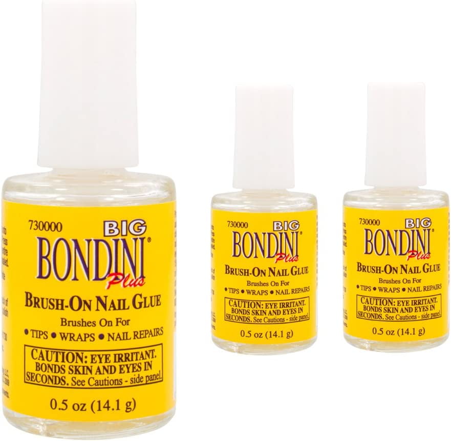 Big Bondini Brush-On Nail Glue .5oz (PACK OF 3)