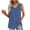 Blue, variant on Mrat Linen Tank Tops for Women Fashion Women's Spring/Summer Solid Color Casual V-Neck Sleeveless Tops Tank Tops S-127 Dark Gray S