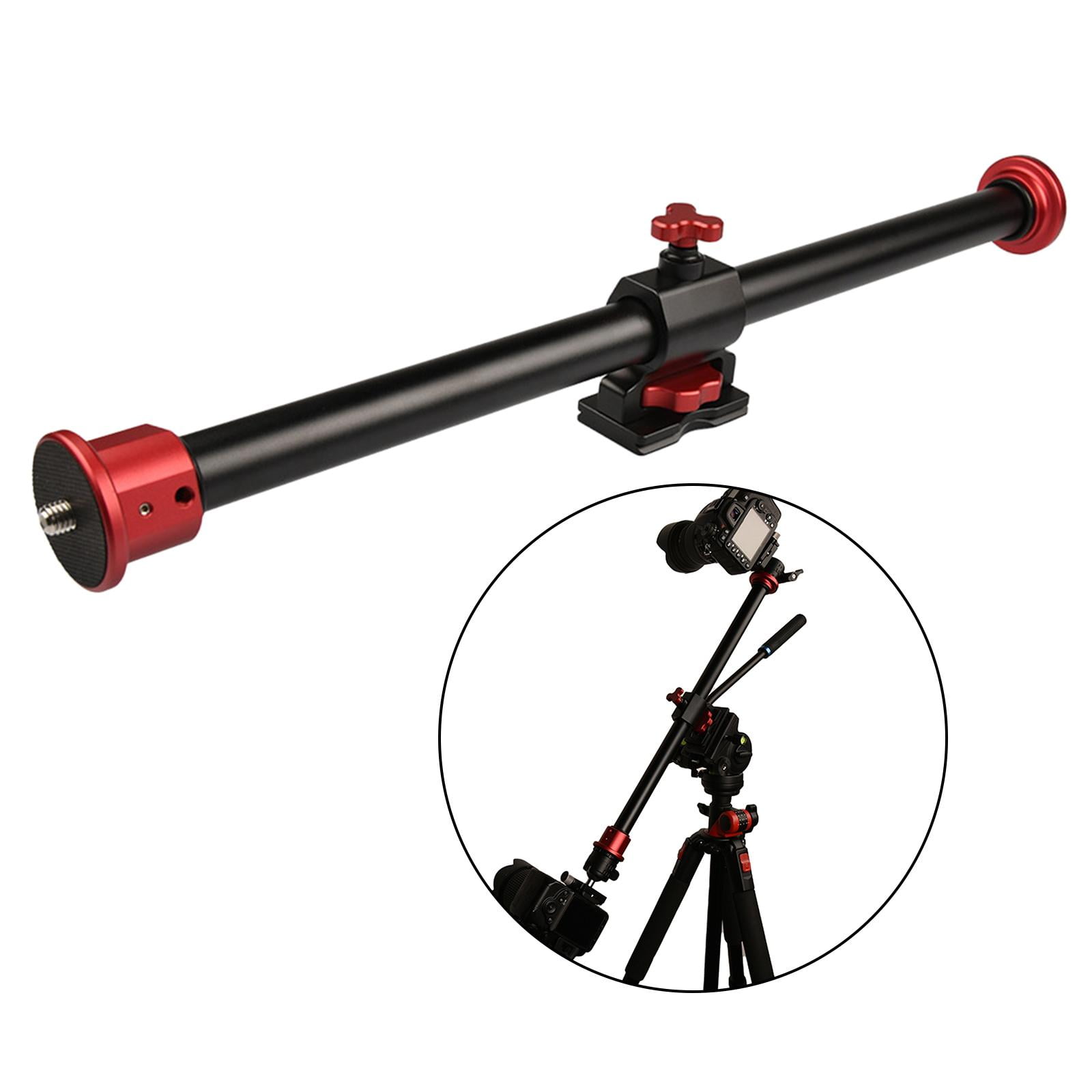 Horizontal Tripod Arm, 3/8 Screw Support Tripod Extension Bar Stand for