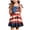 Brick Red, variant on mgoYE Toddler Girls 4th of July Dress Girls American Flag Outfit Kids Patriotic Independence Memorial Day Dress 1-6 Years(Brick Red,4-5 Years)