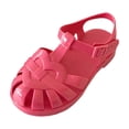 thumbnail image 2 of Children's Closed Toe Jelly Sandals Girls Shoes, Fisherman Style Shoes for Summer, Beach and Outdoor Play Pink 13, 2 of 9