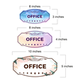 thumbnail image 6 of Victorian Plus Office Door or Wall Sign | Colorful Business Signage (Leaves Brown) - Small, 6 of 8