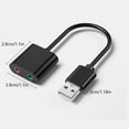 thumbnail image 3 of Plugs And Play USB External Sound Card Aluminum Alloy 3.5mm Sound Interfaces Adapter For PC Laptop, 3 of 4