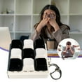 thumbnail image 2 of Eosunjian Keyboard Keychain Toy Portable Keyboard Stress Reliever Black White Keyboard Fidget Toy 9 Clicker Keychain for Stress Relief Portable Decompression, 2 of 8