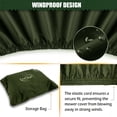 thumbnail image 4 of Waterproof Lawn Mower Cover, IC ICLOVER Riding Mower Cover Heavy Duty Mildew Resistant UV Protection Tractor Covers Drawstring Universal Fits Decks up to 54" & Storage Bag - Green, 4 of 9