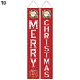 thumbnail image 2 of 1 Par Christmas Banner Letter Print Fine Workmanship Polyester Front Door  Ornaments for Holidays, 2 of 9