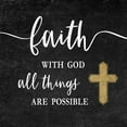 thumbnail image 2 of Carpentieri, Natalie 26x26 White Modern Wood Framed Museum Art Print Titled - Faith with God Gold, 2 of 4