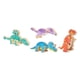 thumbnail image 3 of 4x bloques de dinosaurios de madera, constructor de dinosaurios de tallo de madera, juego de dinosaurios de construcción a presión, 3 of 7
