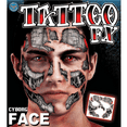 thumbnail image 1 of Cyborg Face Temporary Tattoo Mask Costume Tinsley Transfers Kit Terminator Movie, 1 of 2