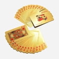 thumbnail image 1 of Japsi Golden Playing Cards For Adult - Classic Plastic Poker Table Cards | 52 + 2 Playing Cards | Playing Cards Are Highly Durable & Long-Lasting | With Much Better Look | Playing Cards, 1 of 5