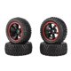 thumbnail image 1 of for 1:10 Rally Car 75mm Rubber Tires and Wheel Rims for 1/10 Scale HSP 94123 HPI Kyosho Tamiya RC on, 1 of 5