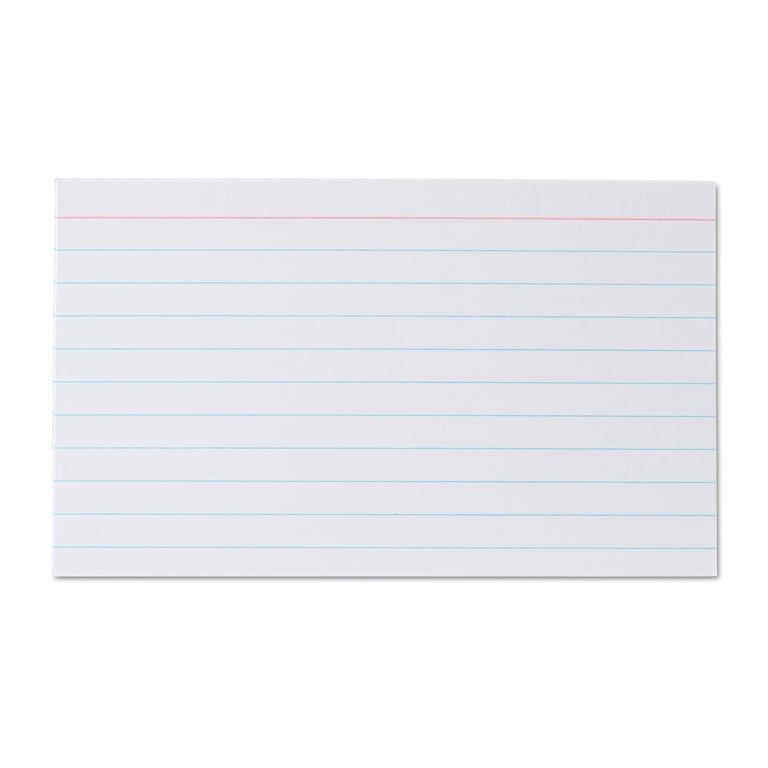 Heavyweight Ruled Index Cards, White, 3" x 5", 400 Count photo 8