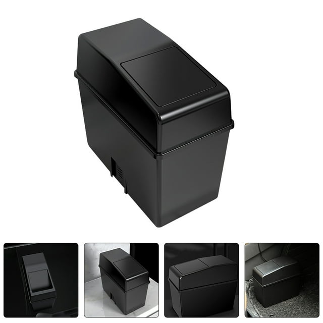 BESTYASH De Basura Color Negro Con Tapa Prevenidor De Olores Y Espacioso