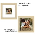 thumbnail image 6 of Americanflat 8x8 Picture Frame with Shatter-Resistant Glass with 4x4 Mat Display Photo Hudson - Natural Oak, 6 of 9