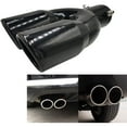 thumbnail image 2 of Car Dual Exhaust Tip Stainless Steel Muffler Tail Pipe 63mm 2.5 Inches Universal Exhaust System End Modified Parts, 2 of 6