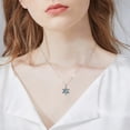thumbnail image 4 of Pentagram Tree of Life Necklace Silver Abalone Shell Pendant Necklace for Women Jewelry, 4 of 6