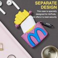 thumbnail image 5 of Funda protectora de silicona para Airpods 1 y 2, funda de silicona suave para Airpods Box, bonita funda protectora suave para Airpod con llavero de patatas fritas JAMW Sencillez, 5 of 5