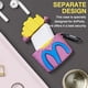 thumbnail image 5 of Funda protectora de silicona para Airpods 1 y 2, funda de silicona suave para Airpods Box, funda protectora suave para Airpod con llavero de patatas fritas, 5 of 5