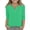Green, variant on Girls 3/4 Length Sleeve Tops Fashion V Neck T Shirts Dressy Blouses Business Casual Tunic Tops Vermilion 140