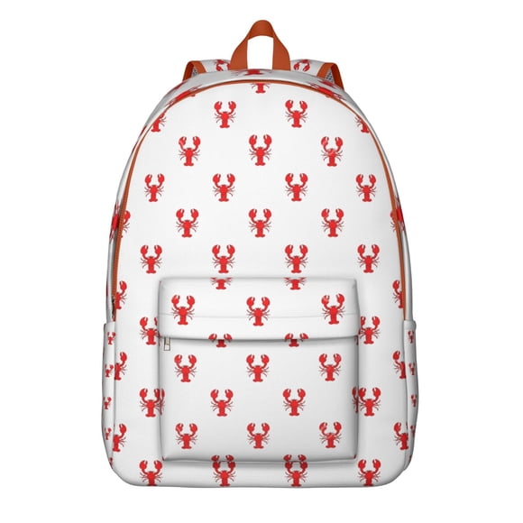 Crustacean Seafood Marine Ocean Travel Backpack – Lightweight Student Backpack with Nautical Beach Design, Comfortable Carrying, and Anti-theft Features for Daily Use and Short Trips
